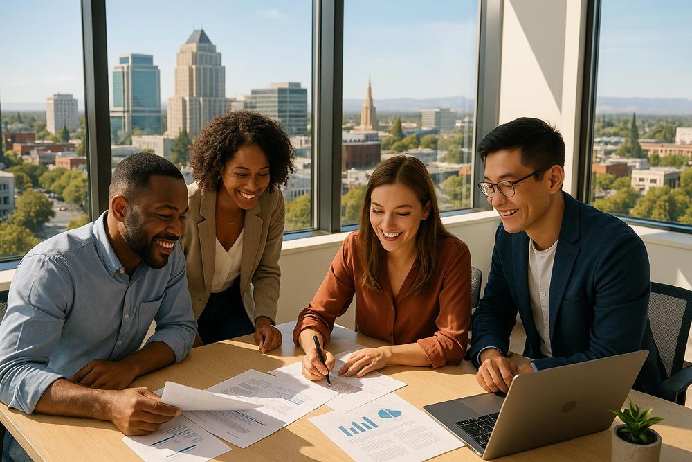 Entrepreneur planning a new business in Sacramento